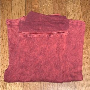 HardTail flare out red leggings